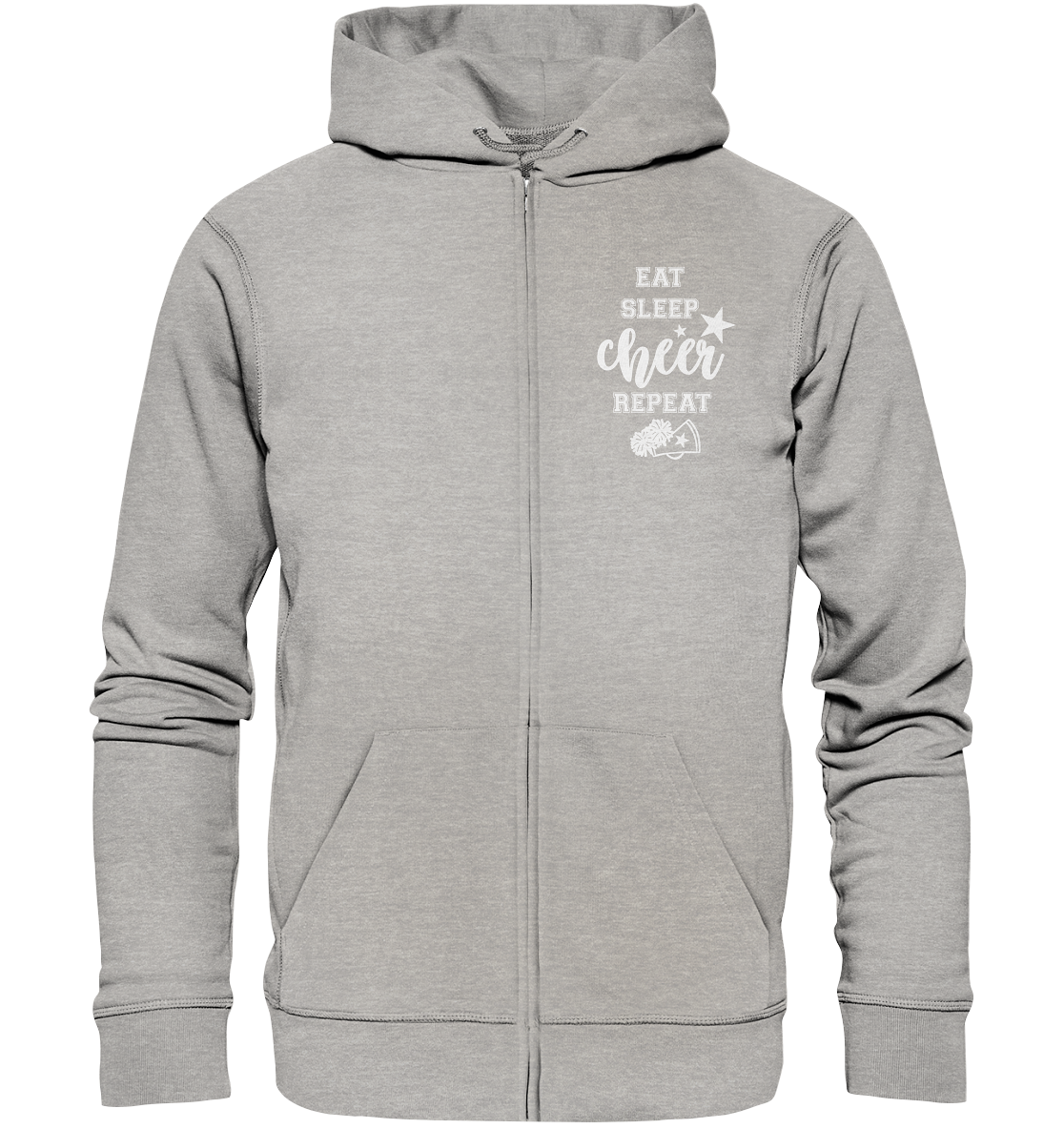 Eat Sleep Cheer - Organic Zipper