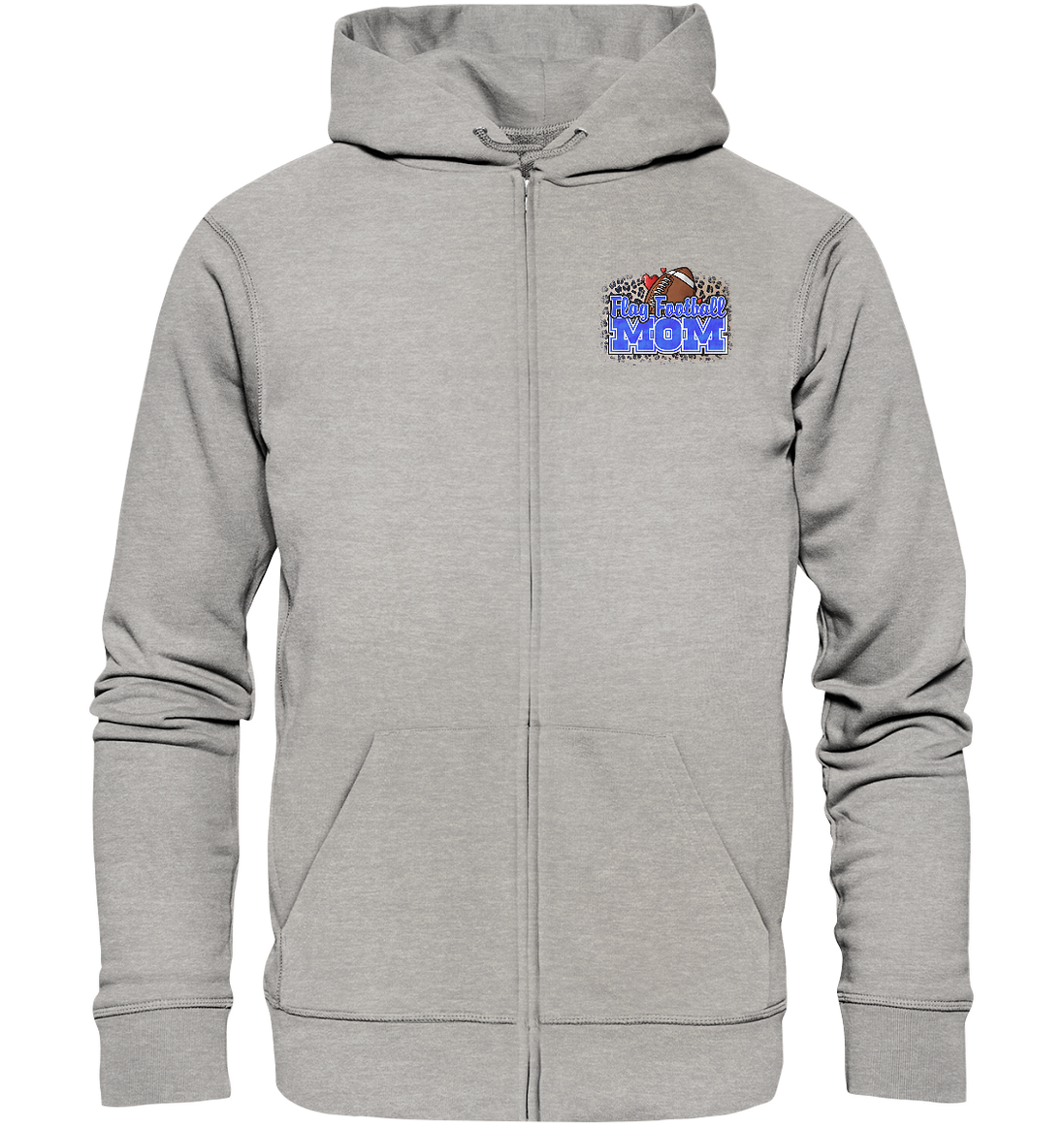 Flag Football Mom - Organic Zipper