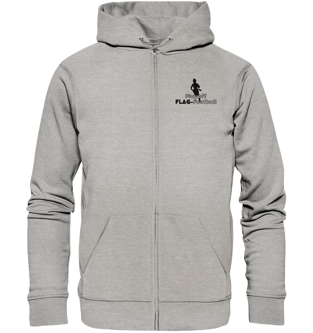 Playoff Flag Football  Women black  - Organic Zipper