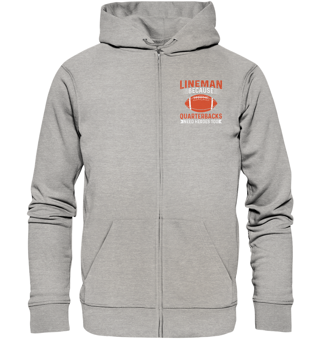 Lineman Quarterback Heroes - Organic Zipper
