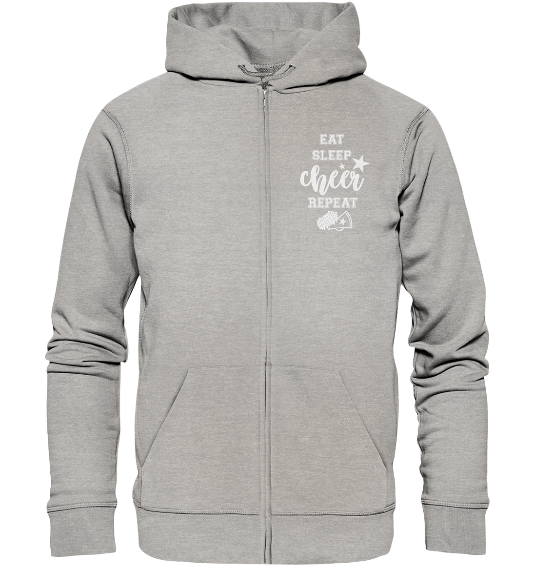 Eat Sleep Cheer - Organic Zipper