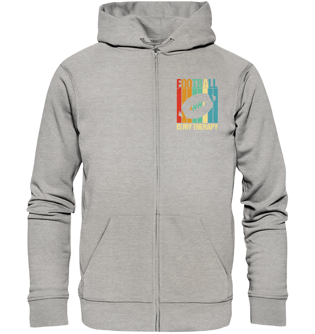 Football is my Therapy - Organic Zipper