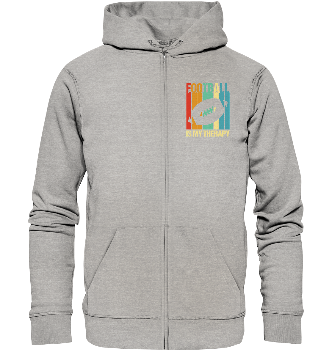 Football is my Therapy - Organic Zipper