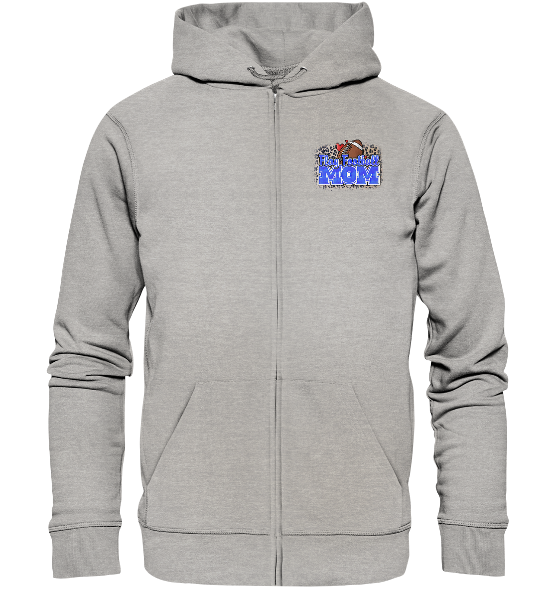 Flag Football Mom - Organic Zipper