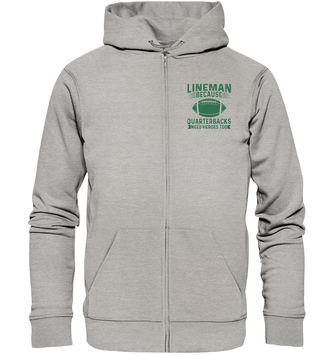Lineman Heroes Green - Organic Zipper