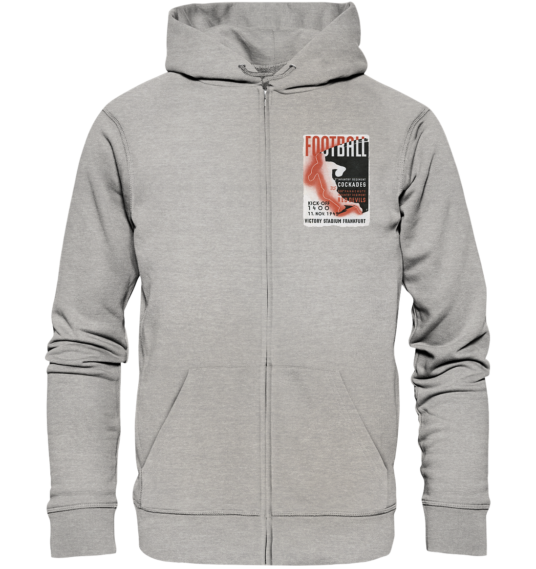 Red Devils Frankfurt 1945 - Organic Zipper