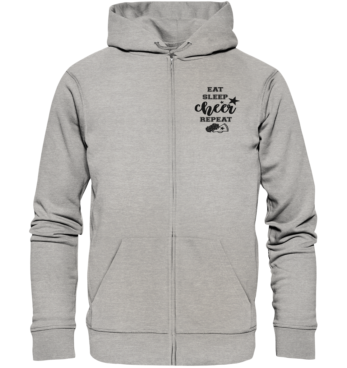 Eat Sleep Cheer Repeat - Organic Zipper
