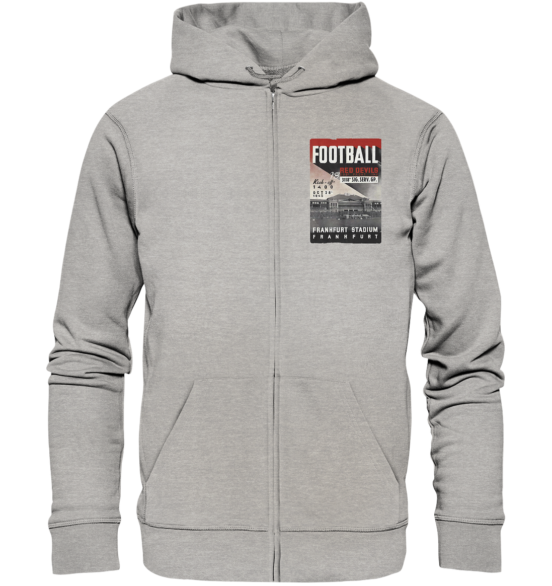 Frankfurt Football 1945 - Organic Zipper