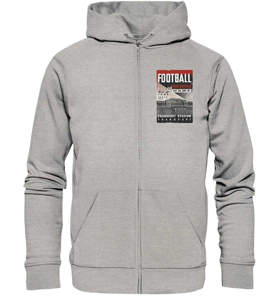 Frankfurt Football 1945 - Organic Zipper