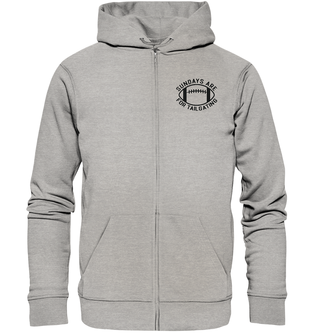 Sundays are for Tailgating  II - Organic Zipper