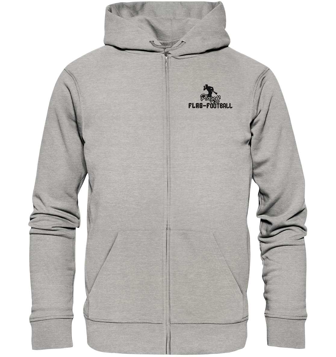 Playoff Flag Football  Men black - Organic Zipper