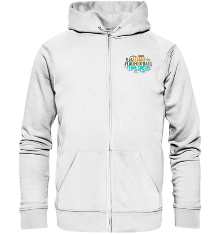 Flag Football Word Bubble - Organic Zipper