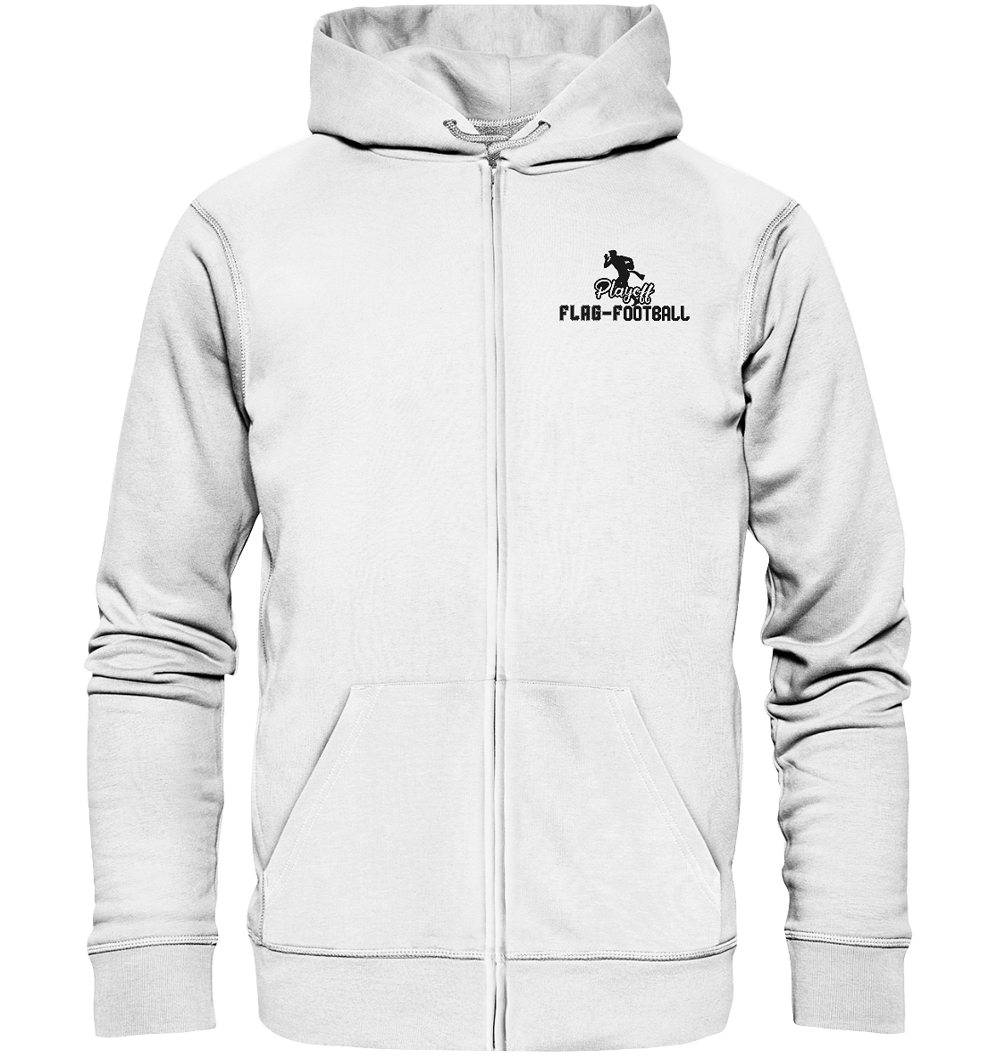 Playoff Flag Football  Men black - Organic Zipper