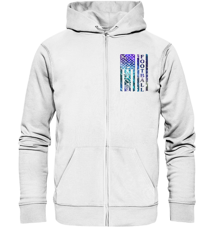 USA Football Flag  - Organic Zipper