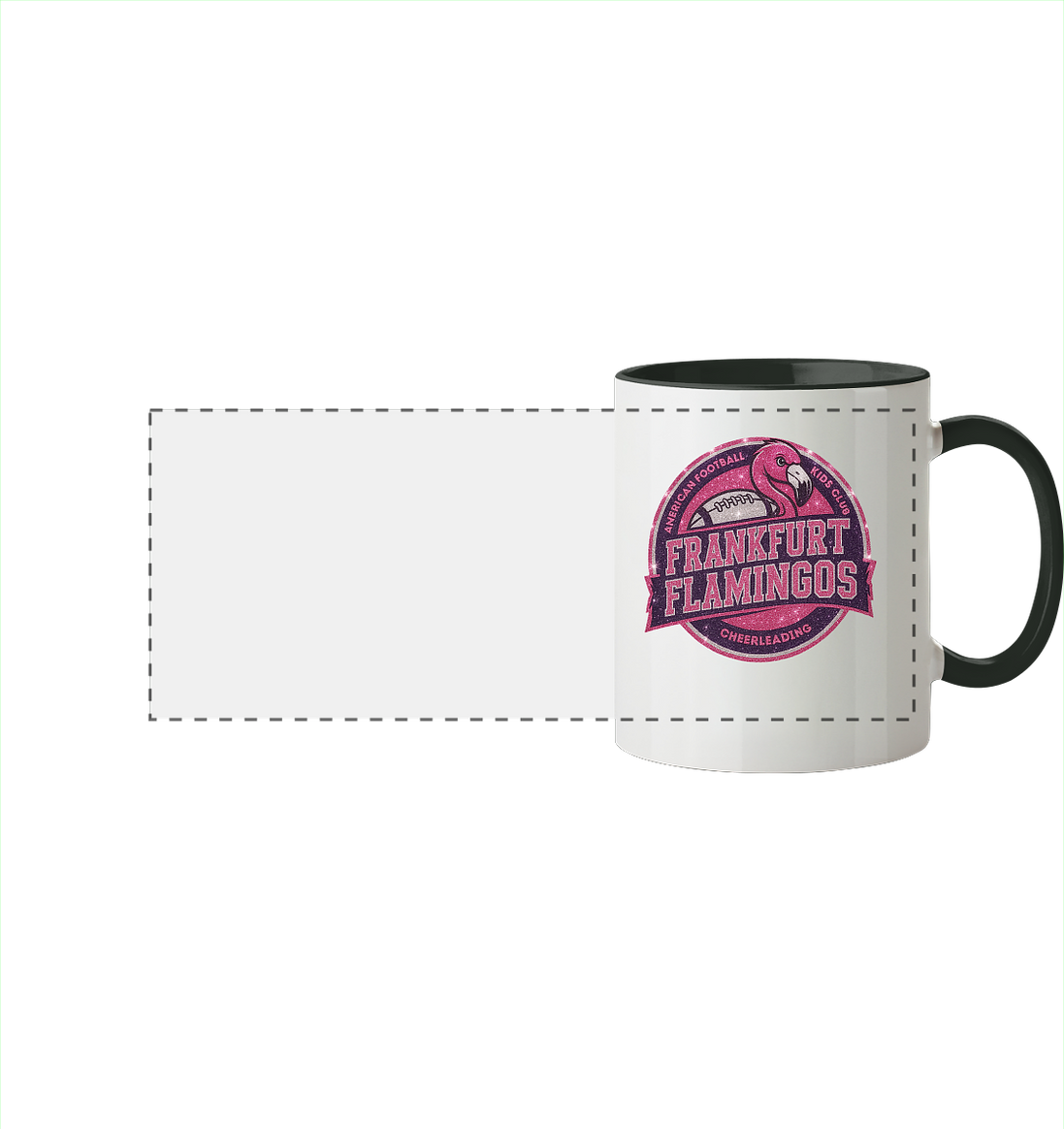 Frankfurt Flamingos - Two-tone Panorama Mug