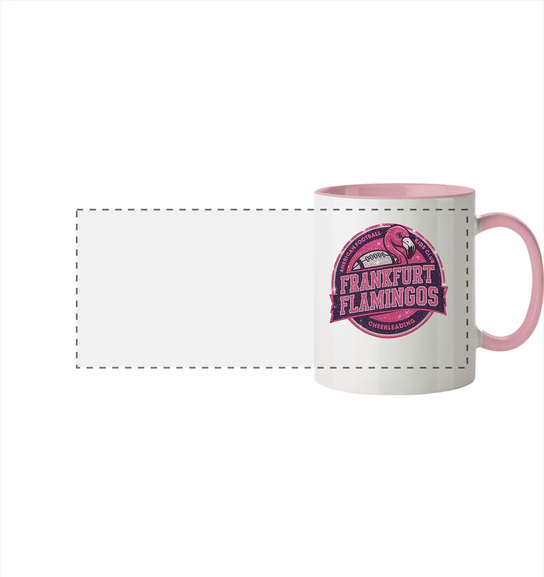 Frankfurt Flamingos - Two-tone Panorama Mug