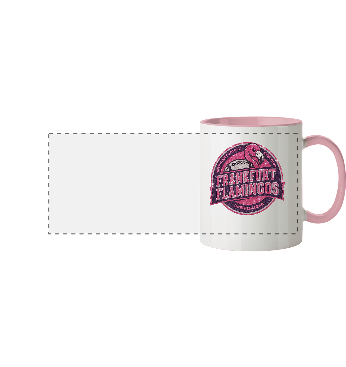 Frankfurt Flamingos - Two-tone Panorama Mug