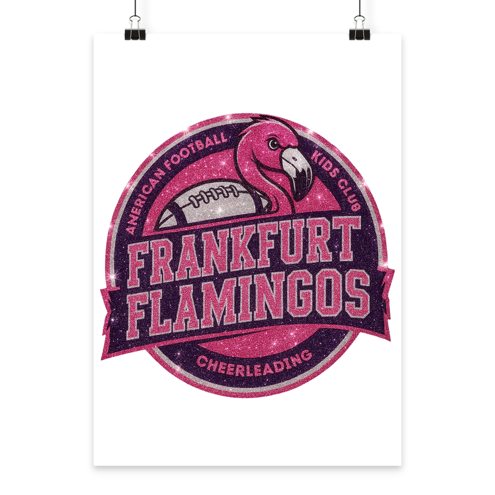 Frankfurt Flamingos - Poster Din A3 (hoch)