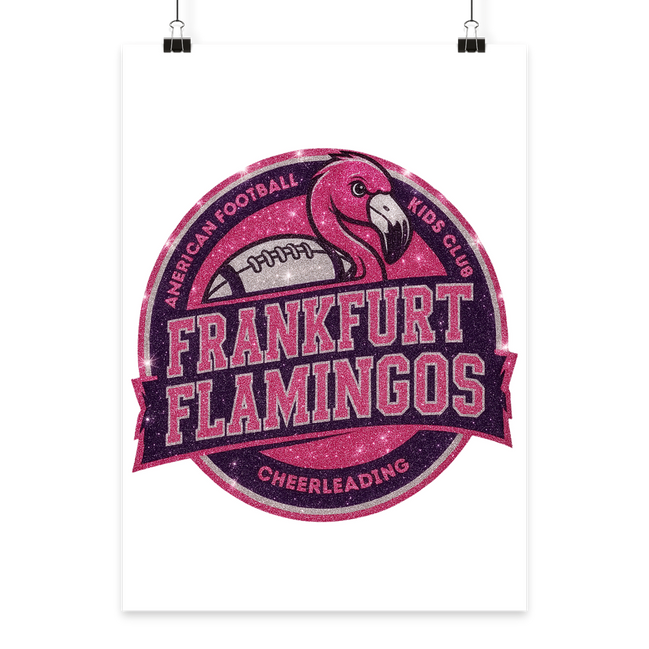 Frankfurt Flamingos - Poster Din A3 (hoch)
