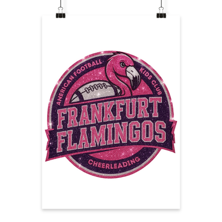 Frankfurt Flamingos - Poster Din A3 (hoch)