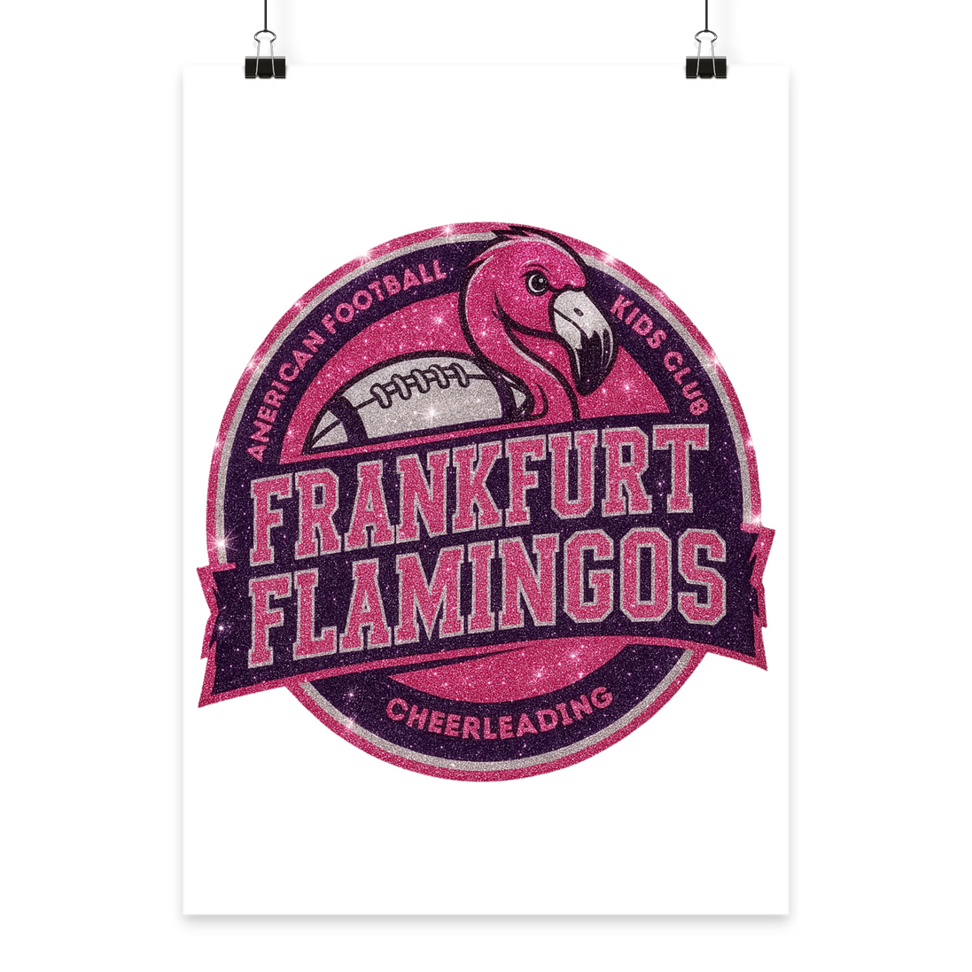 Frankfurt Flamingos - Poster Din A3 (hoch)