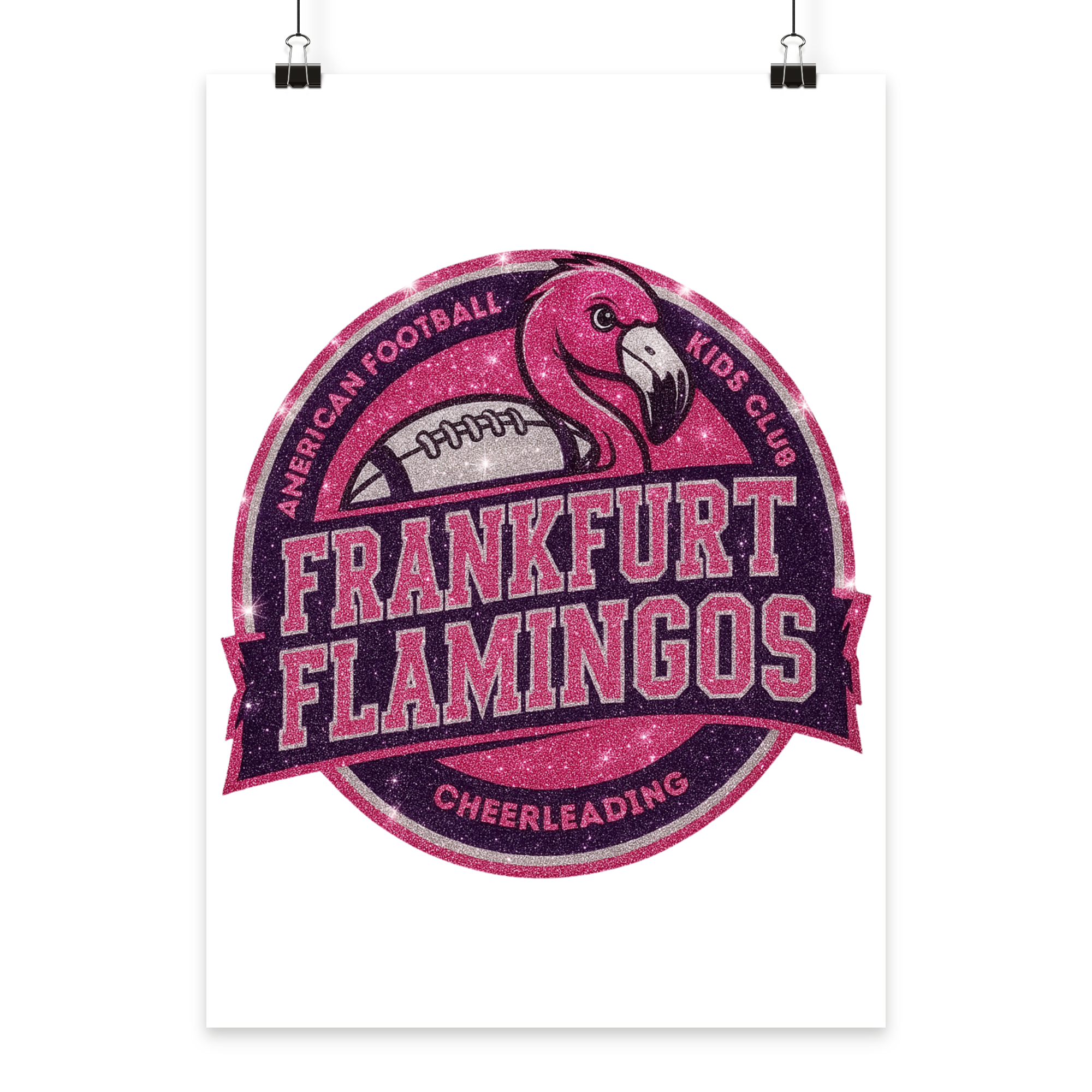 Frankfurt Flamingos - Poster Din A3 (hoch)