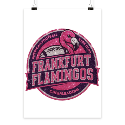 Frankfurt Flamingos - Poster Din A3 (hoch)