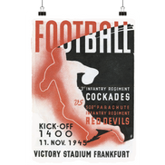 Red Devils Frankfurt 1945 - Poster Din A4 (hoch)