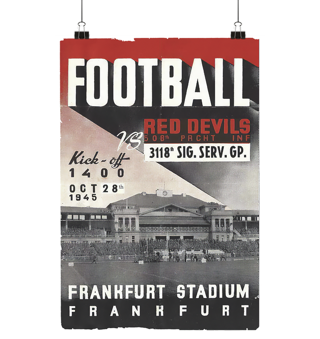 Frankfurt Football 1945 - Poster Din A4 (hoch)