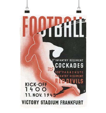Red Devils Frankfurt 1945 - Poster Din A4 (hoch)