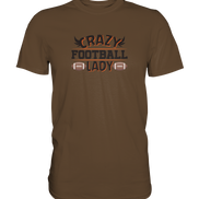 Crazy Football Lady - Premium Classic T-Shirt