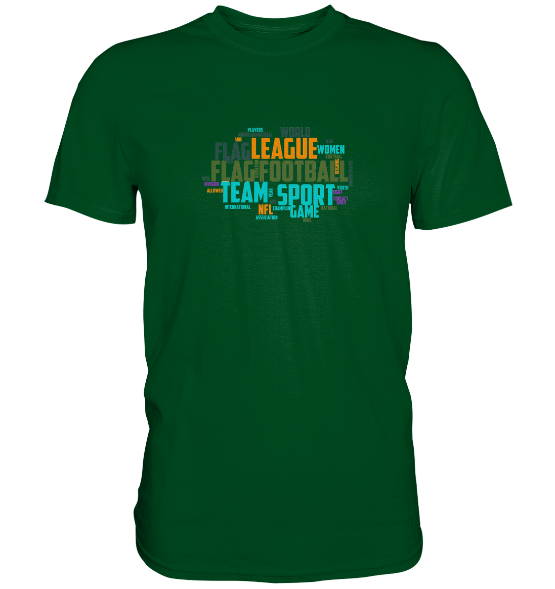 Flag Football Word Bubble - Premium Shirt
