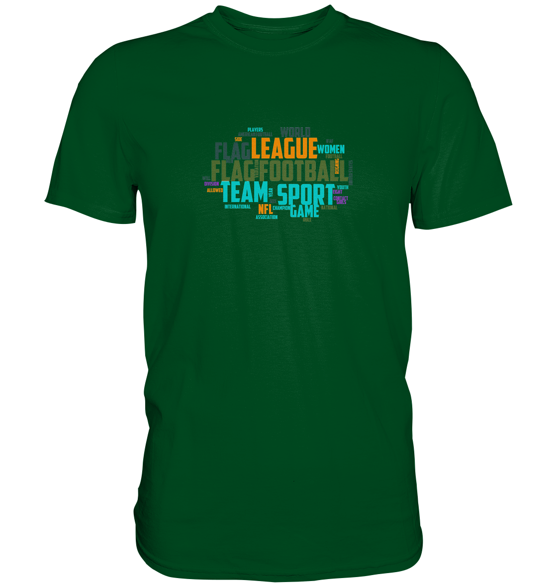 Flag Football Word Bubble - Premium Shirt