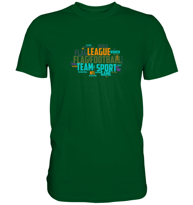 Flag Football Word Bubble - Premium Shirt
