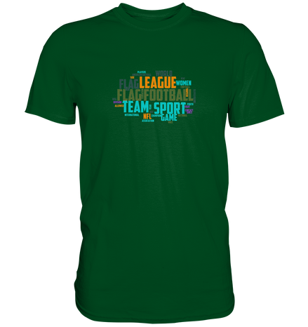 Flag Football Word Bubble - Premium Shirt