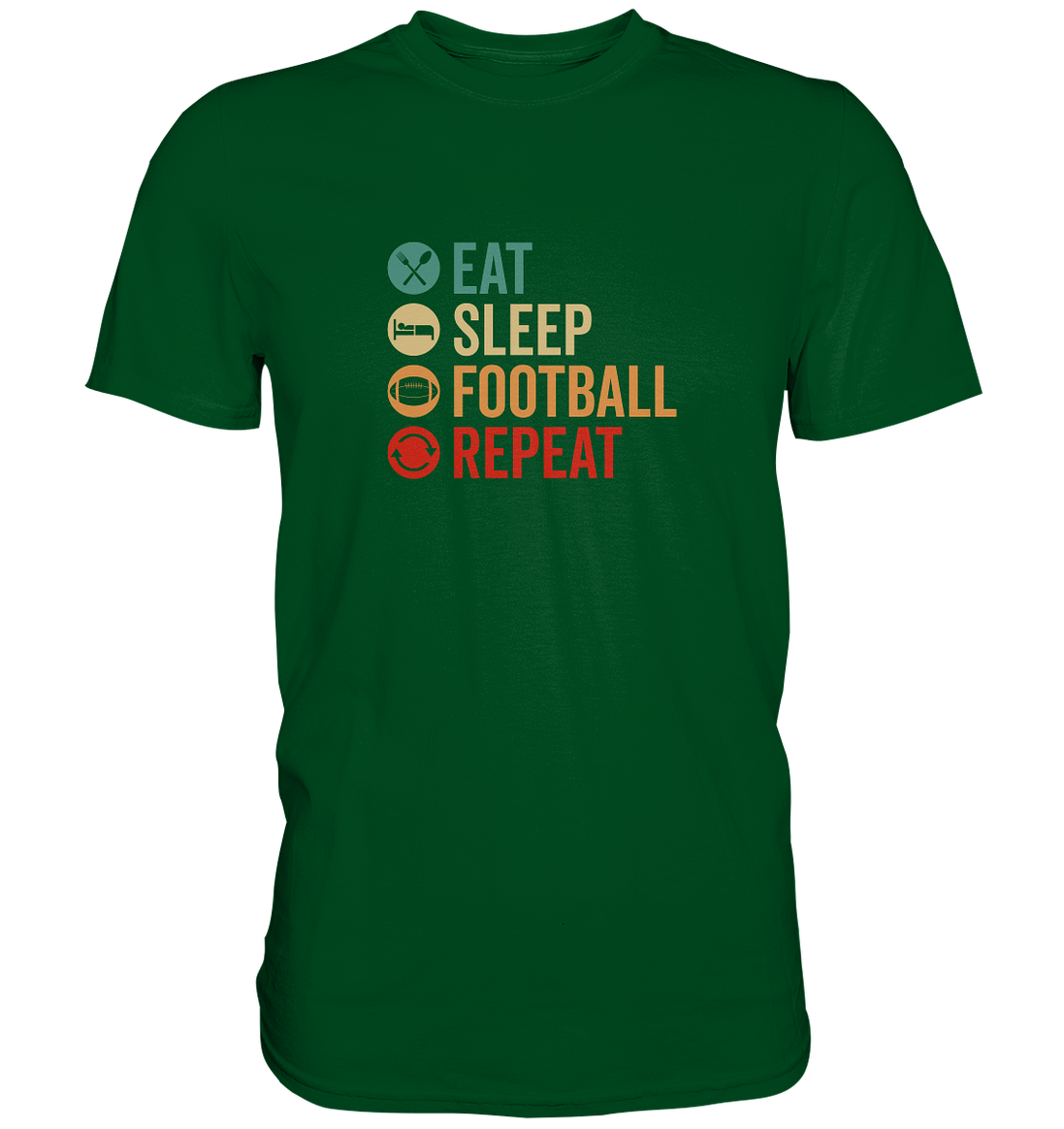 Eat Sleep Football Repeat - Premium Shirt