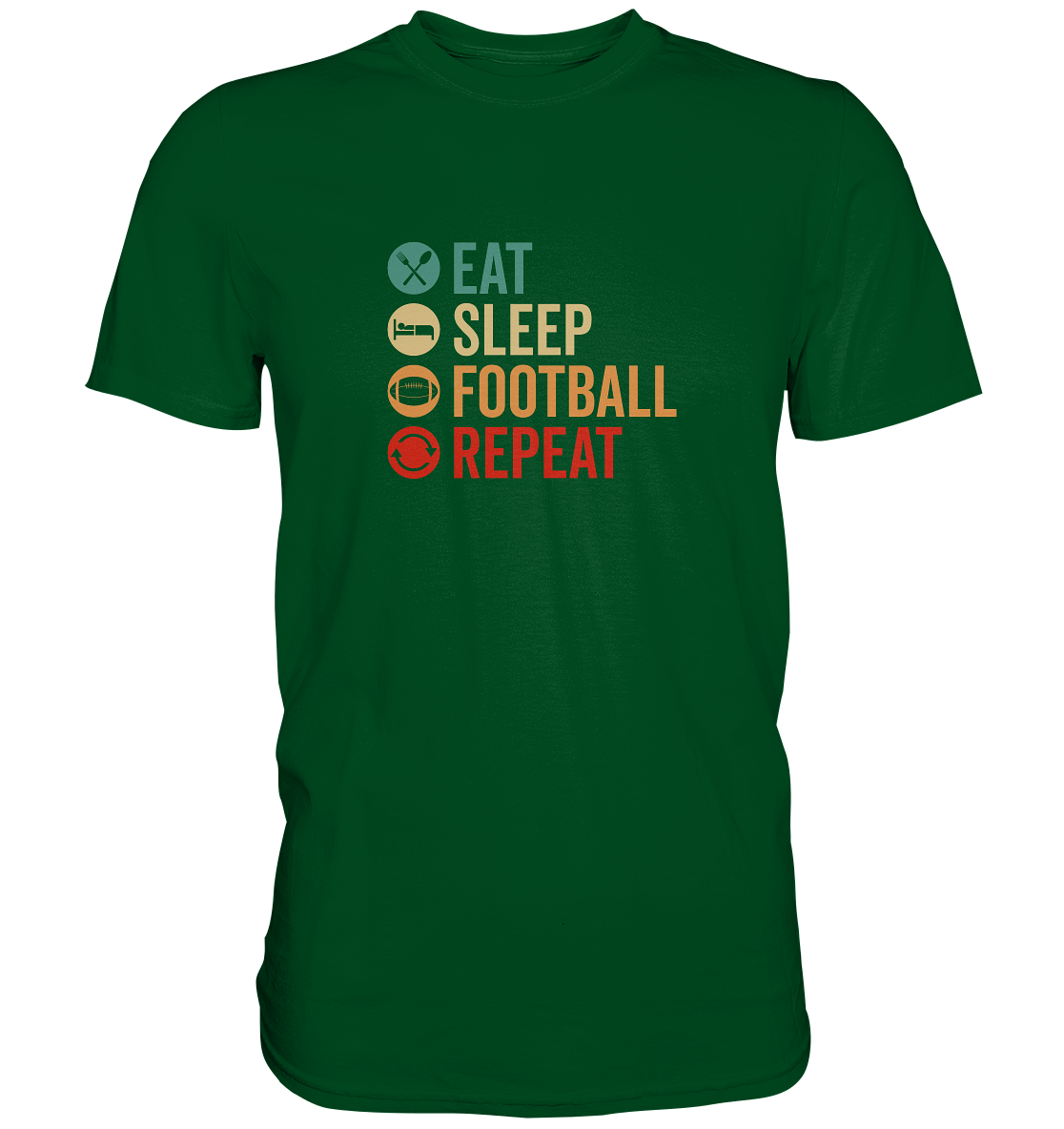 Eat Sleep Football Repeat - Premium Shirt