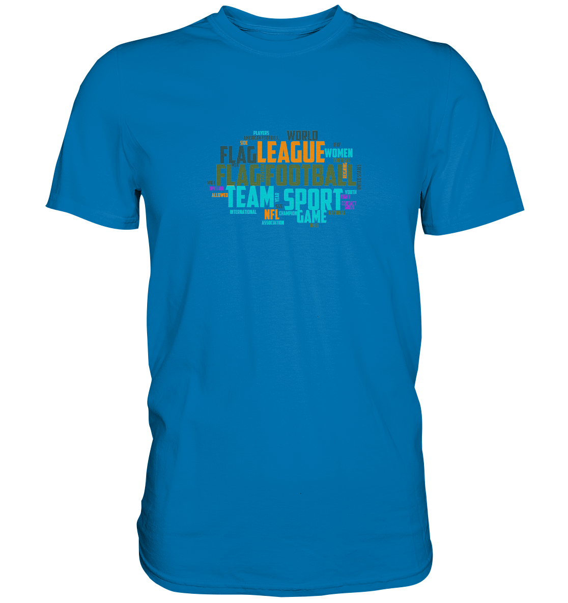Flag Football Word Bubble - Premium Shirt