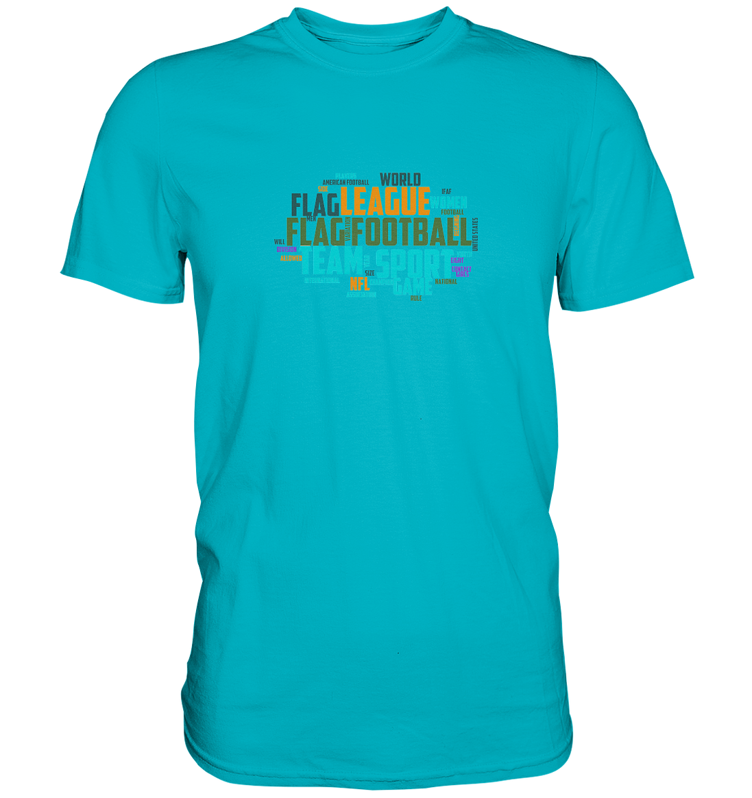 Flag Football Word Bubble - Premium Shirt