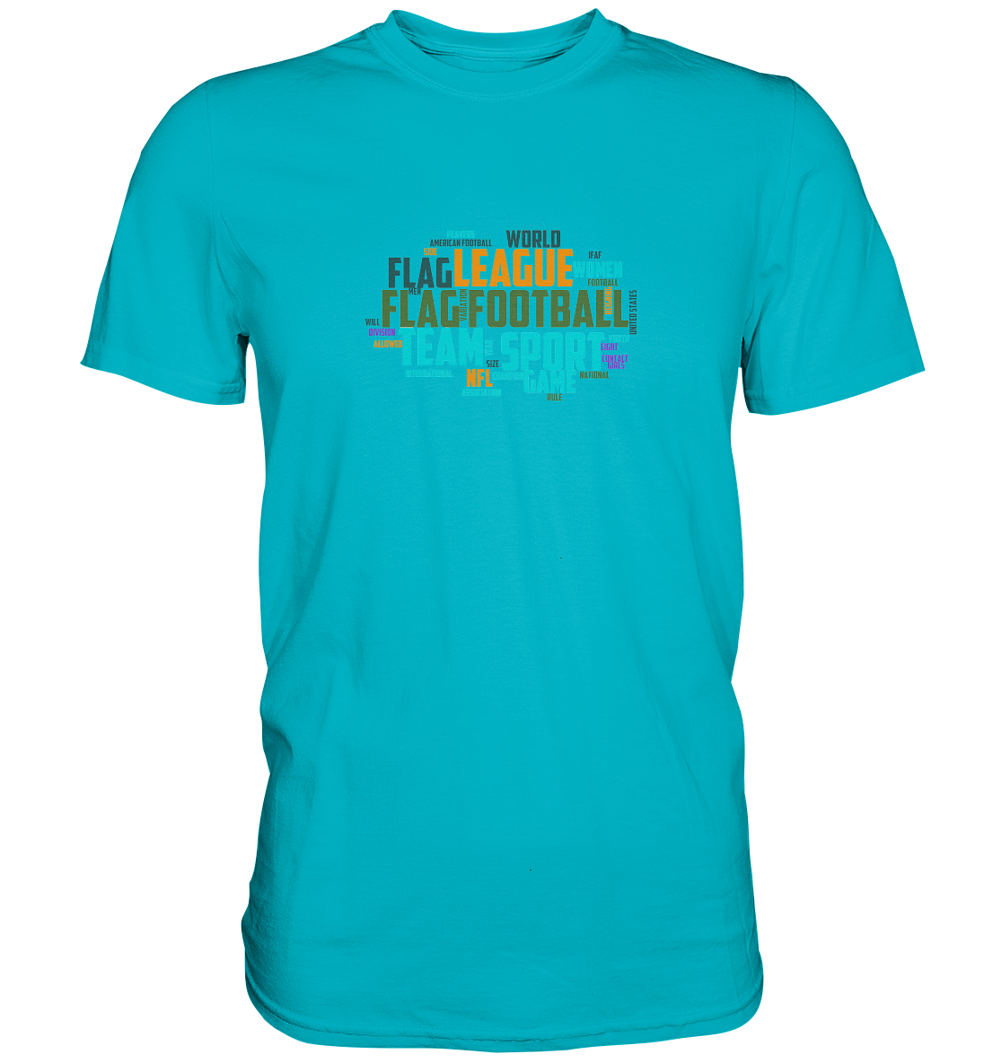 Flag Football Word Bubble - Premium Shirt