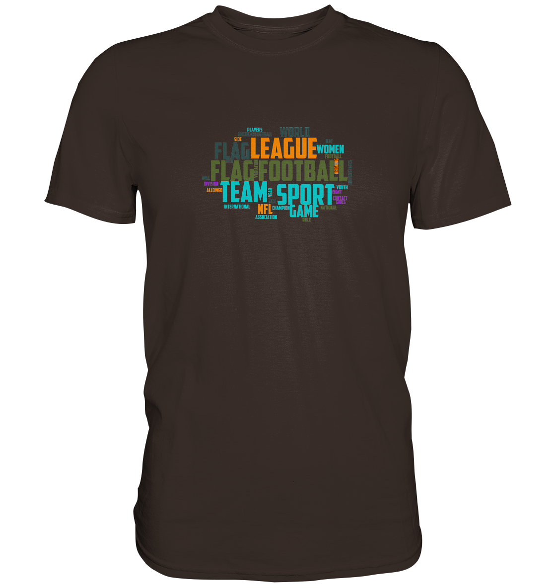 Flag Football Word Bubble - Premium Shirt
