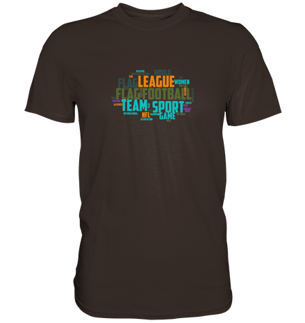 Flag Football Word Bubble - Premium Shirt