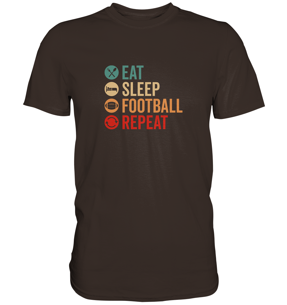 Eat Sleep Football Repeat - Premium Shirt