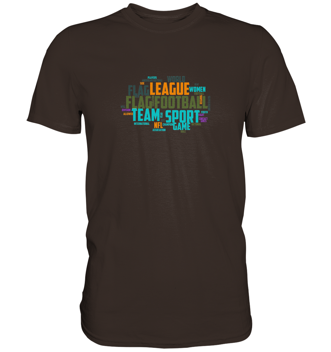 Flag Football Word Bubble - Premium Shirt