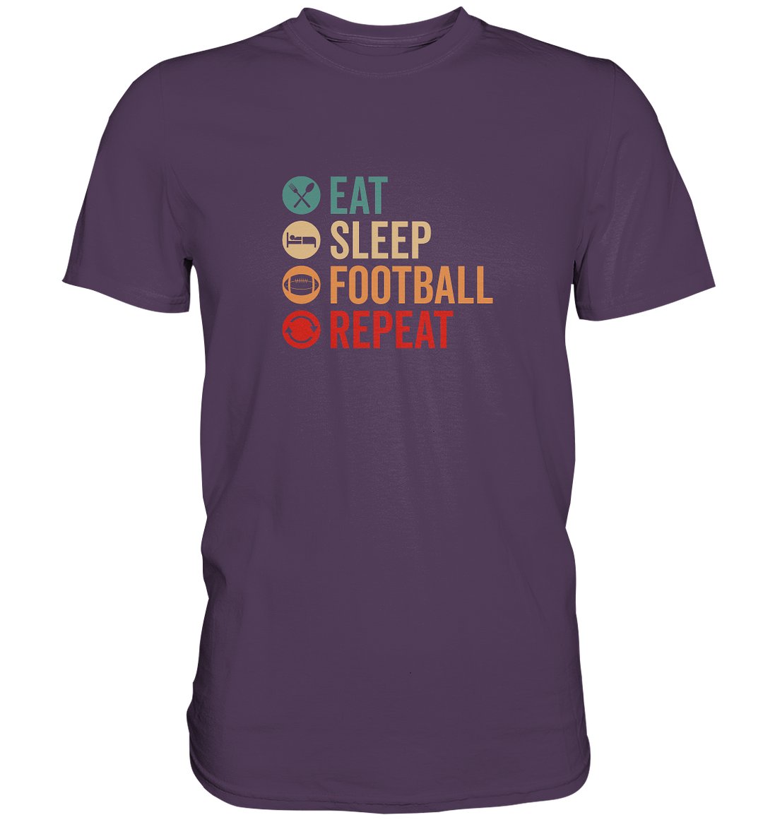 Eat Sleep Football Repeat - Premium Shirt