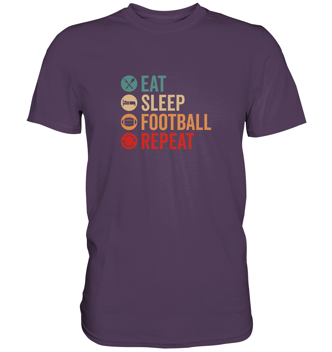Eat Sleep Football Repeat - Premium Shirt