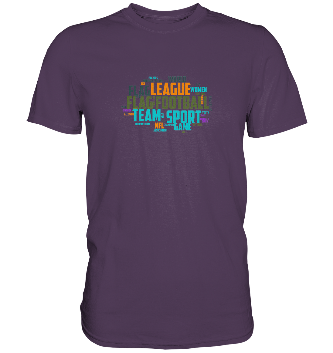 Flag Football Word Bubble - Premium Shirt