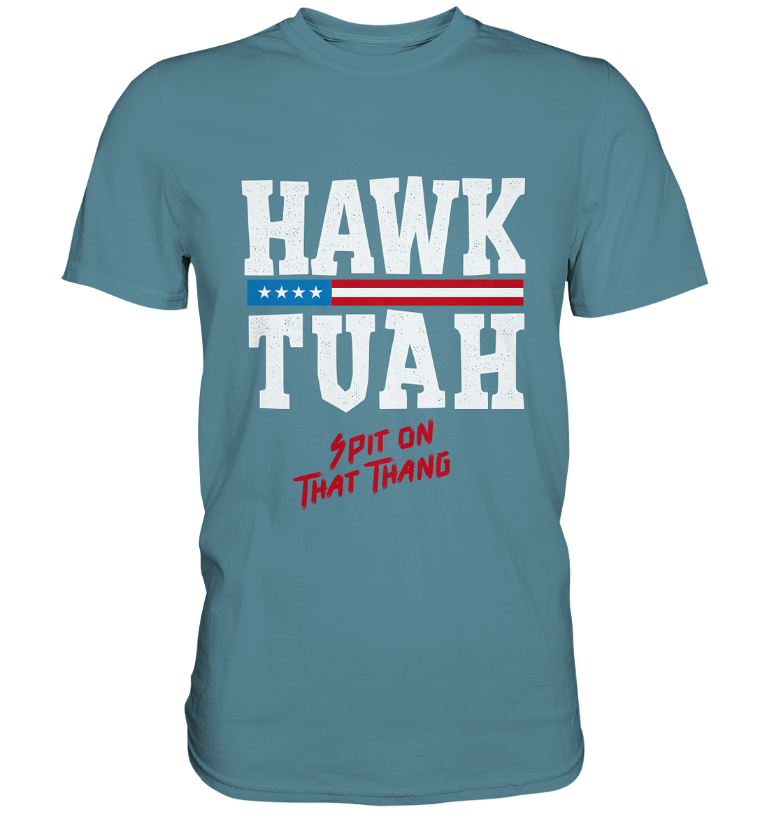 Hawk Tuah White  - Ladies Premium Shirt