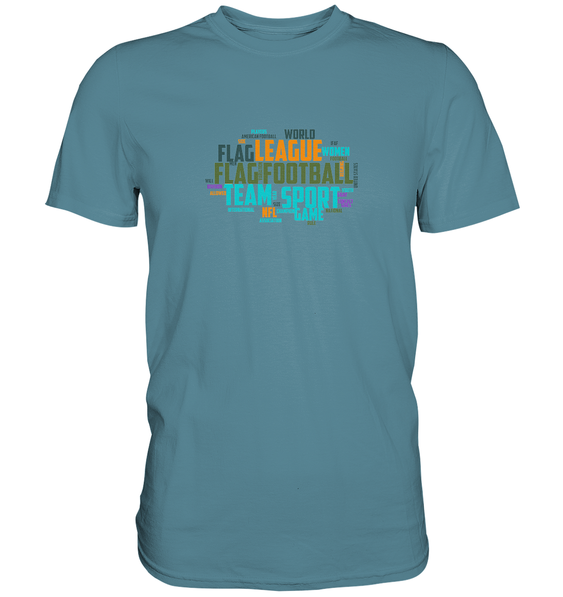 Flag Football Word Bubble - Premium Shirt