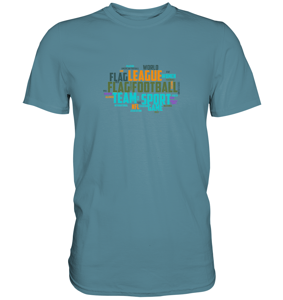 Flag Football Word Bubble - Premium Shirt